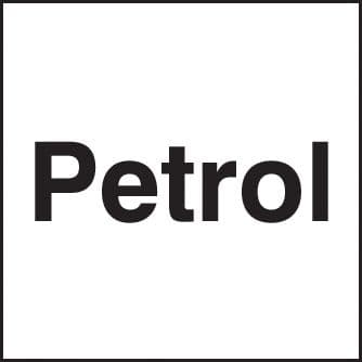 56487 Petrol 25x25mm self adhesive  (25x25mm) Safety Sign