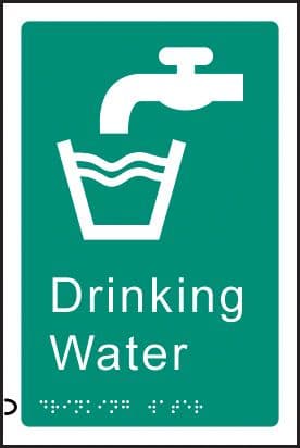 56489 Braille - Drinking water  (150x225mm) Safety Sign