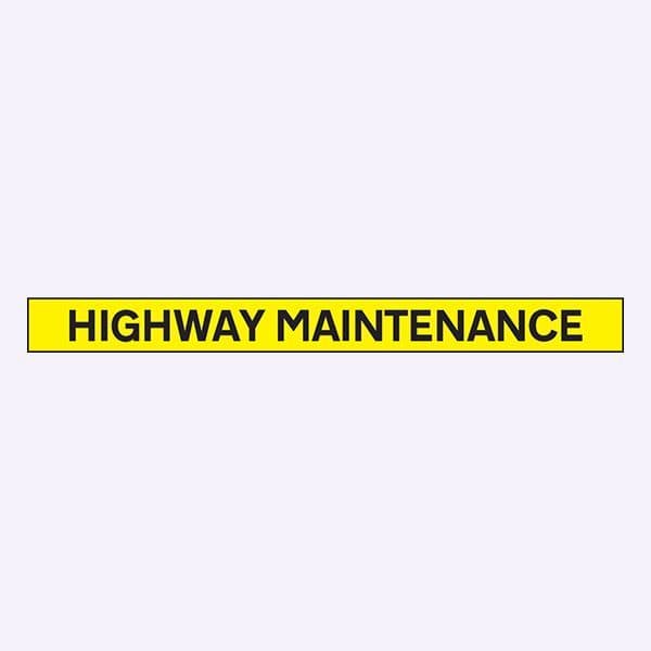 56499 Highway maintenance - 1300x100mm reflective SAV  (1300x100mm) Safety Sign