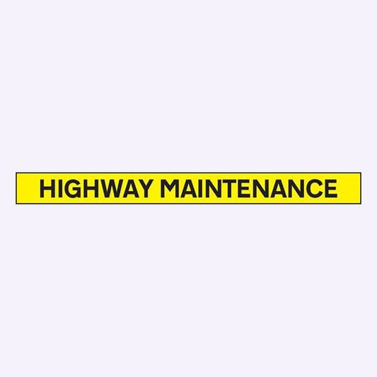 56499 Highway maintenance - 1300x100mm reflective SAV  (1300x100mm) Safety Sign