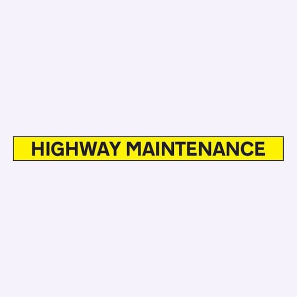 56520 Highway maintenance - 1300x100mm reflective magnetic  (1300x100mm) Safety Sign