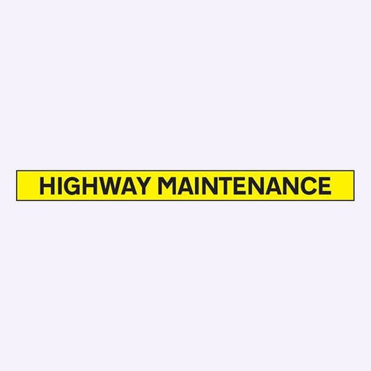56520 Highway maintenance - 1300x100mm reflective magnetic  (1300x100mm) Safety Sign