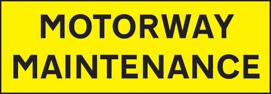 56525 Motorway Maintenance 800x275mm reflective magnetic  (800x275mm) Safety Sign