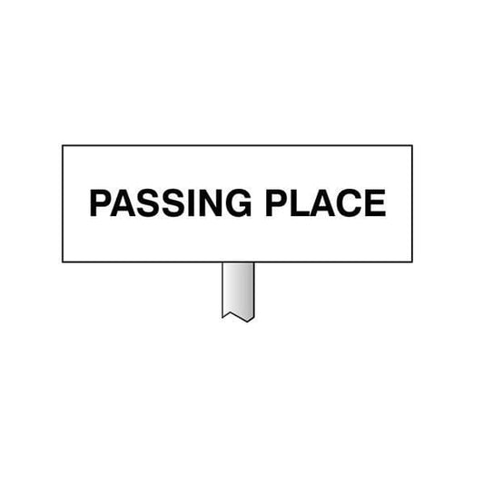 56591 Verge sign - Passing place 450x150mm (post 800mm)