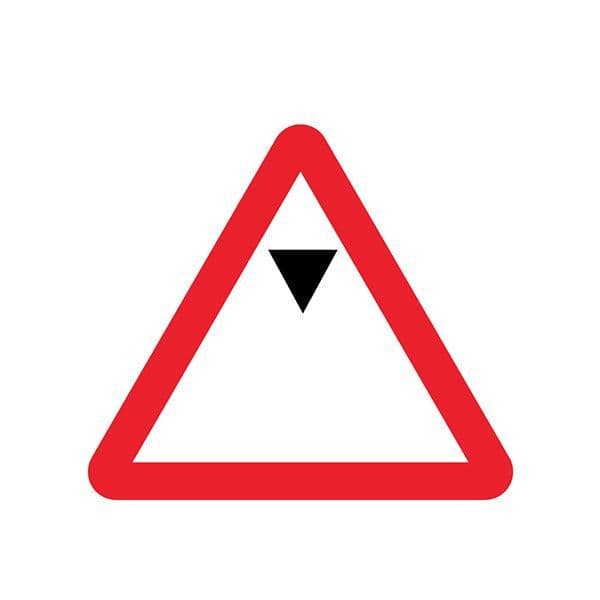 56594 Maximum headroom class R2 Permanent 750mm triangle (3mm aluminium composite) c/w channelling