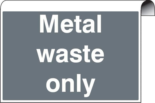 56601 Roll Top - Metal waste only  (600x400mm) Safety Sign