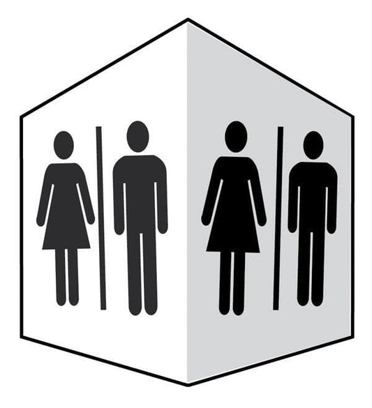 57043 Toilets - Easyfix Projecting Signs Safety Sign