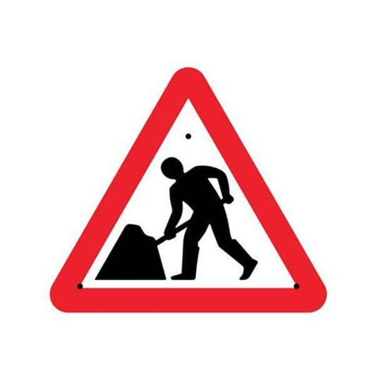57483 Road works, 750mm triangle Re-Flex Sign (3mm reflective polypropylene)