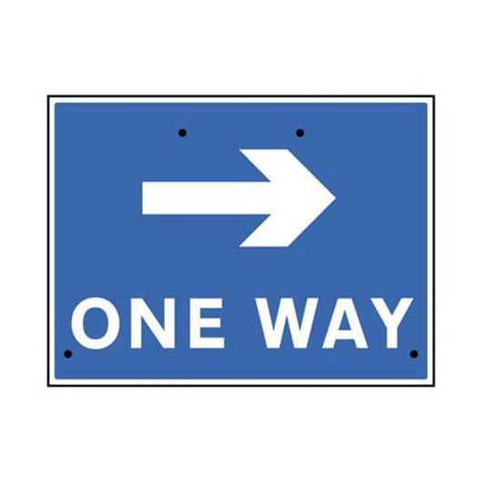 57508 One way arrow right, 600x450mm Re-Flex Sign (3mm reflective polypropylene)