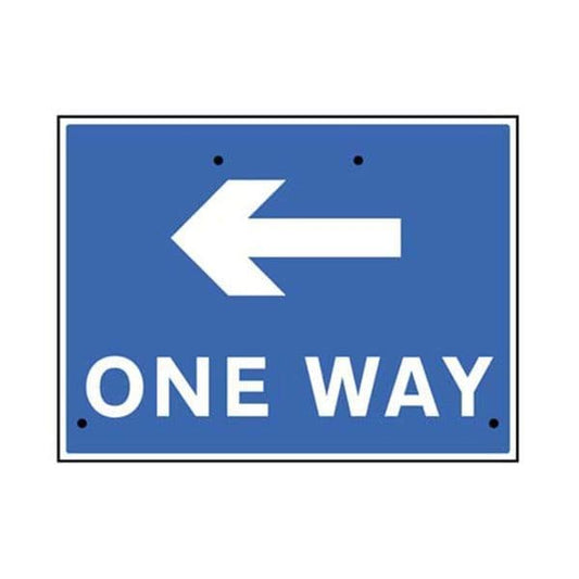 57509 One way arrow left, 600x450mm Re-Flex Sign (3mm reflective polypropylene)