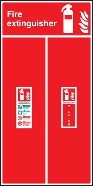 58015 Fire extinguisher location board - foam spray  (450x900mm) Safety Sign