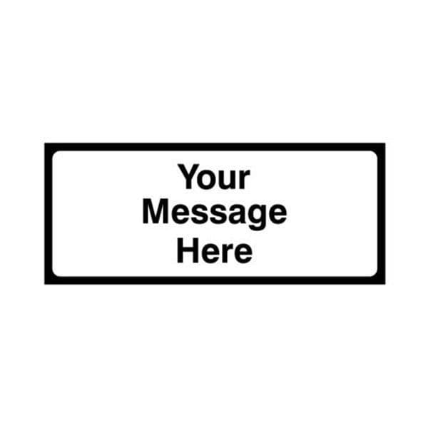 58069 Supplementary plate (Your Message here) 850x355 Class RA1 zintec