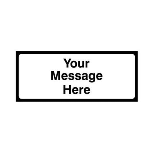 58069 Supplementary plate (Your Message here) 850x355 Class RA1 zintec