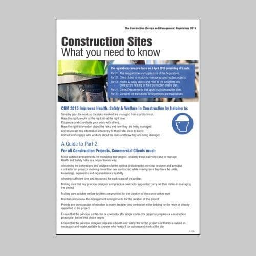 58130 Construction (Design & Management) Regulations 2007  (600x900mm) Safety Sign