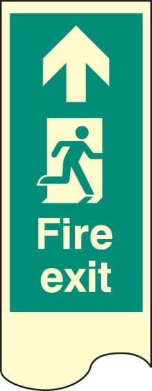 58236 Door plate - fire exit right photo  (75x300mm) Safety Sign