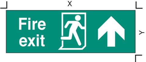 58308 Replace-a-front for emergency lighting fascia Safety Sign