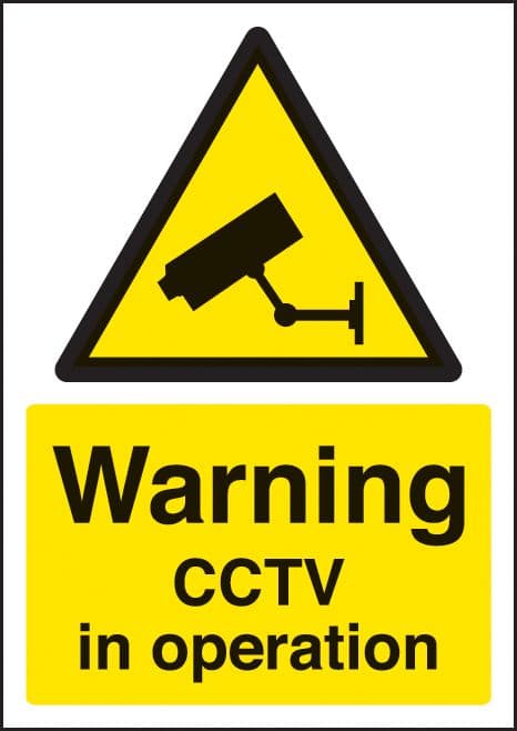 58366 Warning CCTV in operation - A4 rp  (210x297mm) Safety Sign