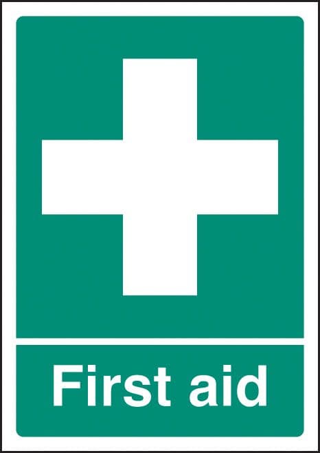 58384 First aid - A4 rp  (210x297mm) Safety Sign