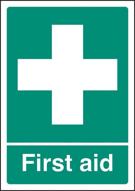 58385 First aid - A4 sav  (210x297mm) Safety Sign