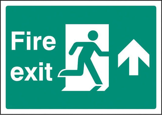 58388 Fire exit up - A4 rp  (210x297mm) Safety Sign