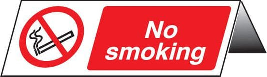 58401 No smoking table cards (pk of 5)  (150x150mm) Safety Sign
