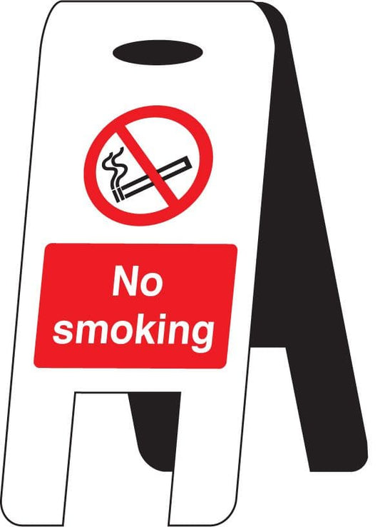 58510 No smoking (self standing folding sign)  (300x600mm) Safety Sign
