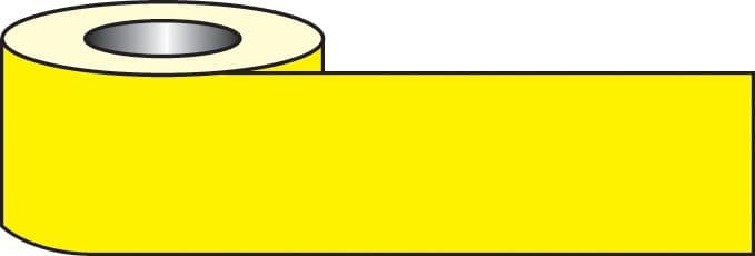 58602 Self adhesive floor tape 33m x 50mm - yellow  (33M x 50mm) Safety Sign