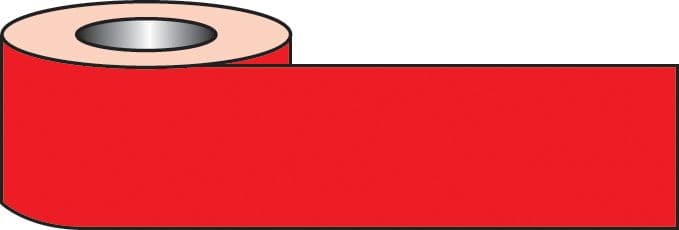 58605 Self adhesive floor tape 33m x 50mm - red  (33M x 50mm) Safety Sign
