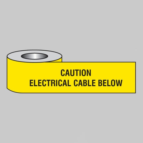 58636 Caution electrical cable below underground tape  (365M x 150mm)