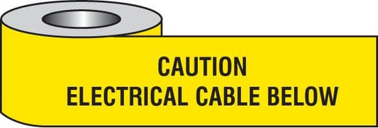 58636 Caution electrical cable below underground tape  (365M x 150mm) Safety Sign
