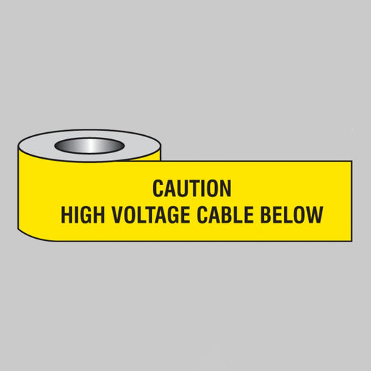 58637 Caution high voltage cable below underground tape  (365M x 150mm)