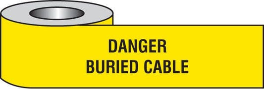 58638 Danger buried cable underground tape  (365M x 150mm) Safety Sign