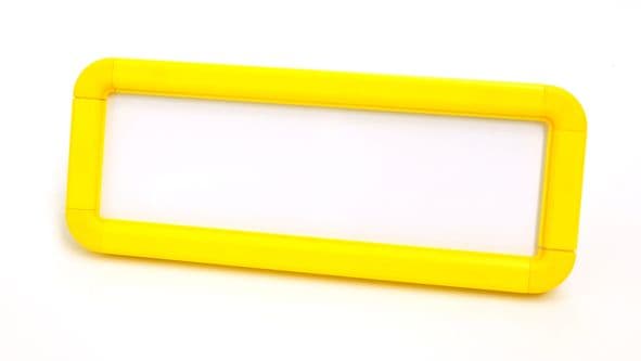 58714 Suspended frame 600x200mm yellow c/w kit  (600x200mm) Safety Sign