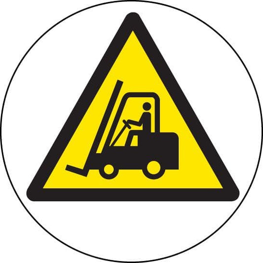 58803 Forklift truck floor graphic 400mm dia  (400mm dia) Safety Sign