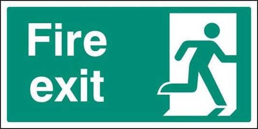 58809 Fire exit floor graphic 400x200mm  (400x200mm) Safety Sign