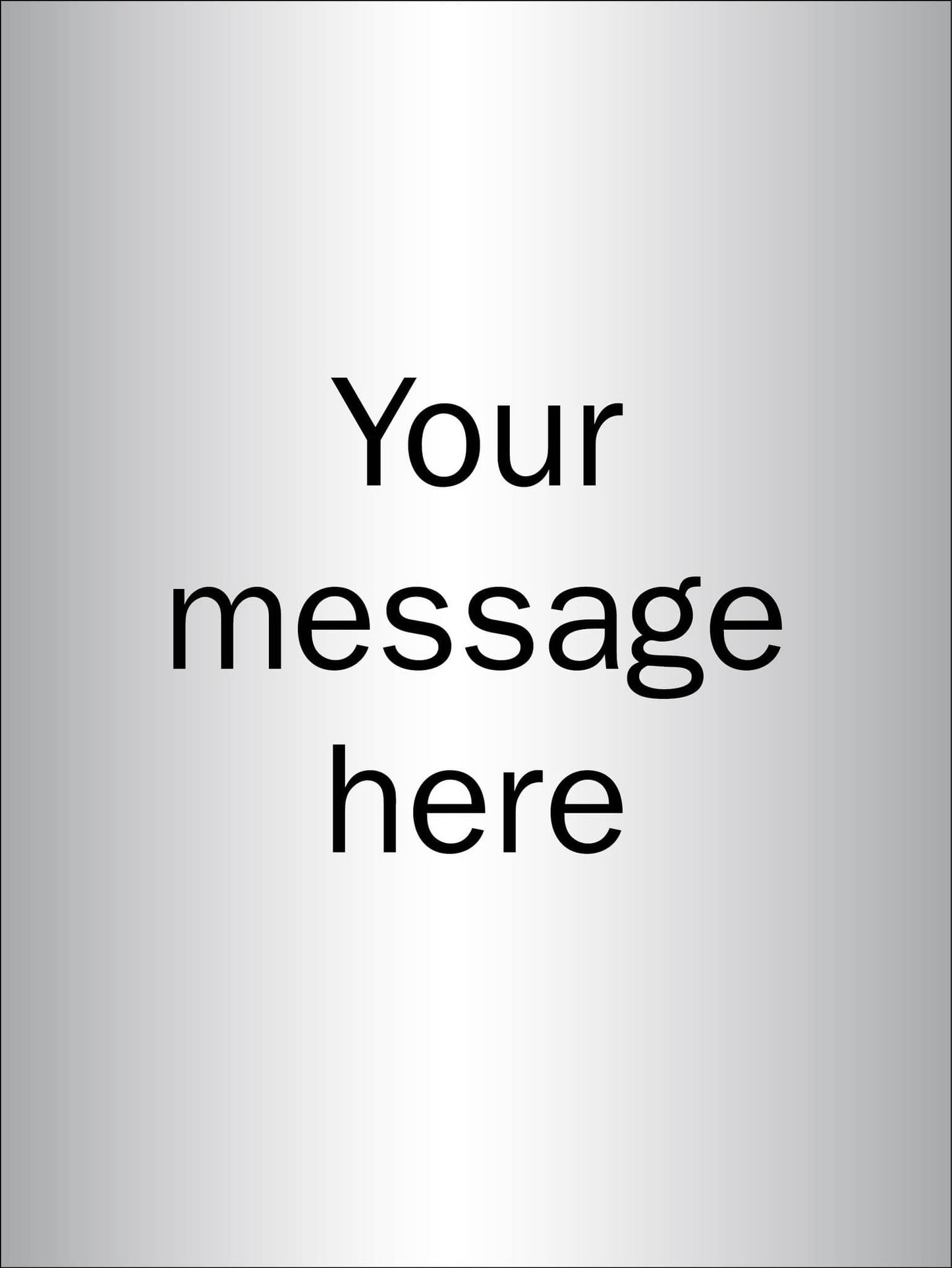 58860 Design Your Own Brushed Aluminium Effect Sign 150x200mm  (150x200mm) Safety Sign