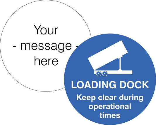 58862 Design your own floor graphic 400mm dia  (400mm dia) Safety Sign