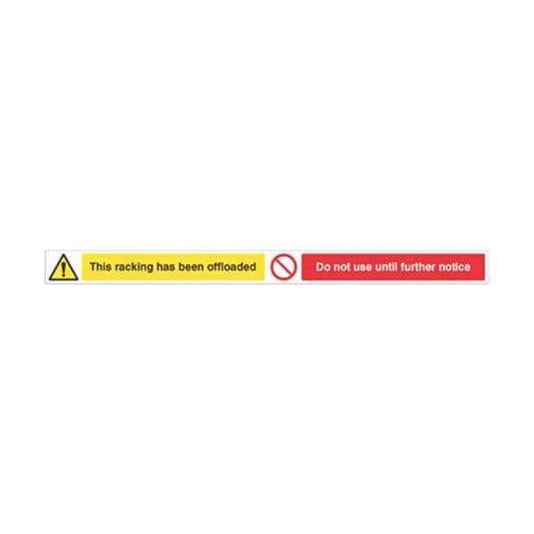 58888 This racking has been offloaded Do not use until further notice, 1000x75mm magnetic PVC