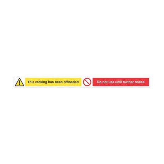 58888 This racking has been offloaded Do not use until further notice, 1000x75mm magnetic PVC
