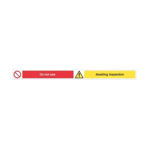 58889 Do not use Awaiting inspection, 1000x75mm magnetic PVC