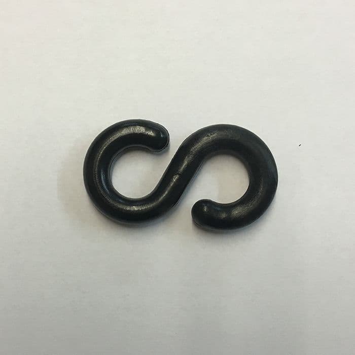 59019 Attachment Nylon S-Hook Attachment for chains - Black Safety Sign