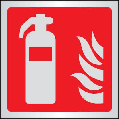 59103 Extinguisher symbol 175x175mm aluminium  (175x175mm) Safety Sign