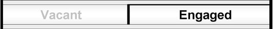 59117 Vacant/engaged door slider  (300x40mm) Safety Sign