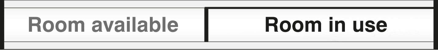 59147 Room in use/room available door slider  (300x40mm) Safety Sign