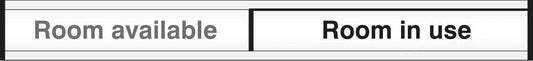 59147 Room in use/room available door slider  (300x40mm) Safety Sign