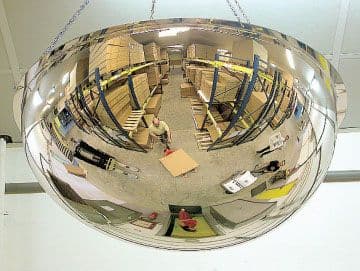 59241 Full Dome Mirror (600dia 360deg) to view 4 directions  (600mm) Safety Sign