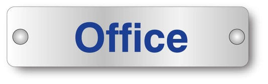 59614 Office visual impact aluminium door sign  (200x50mm) Safety Sign