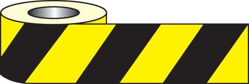 59625 Anti slip tape - black/yellow hazard 18mx50mm  (18M x 50mm) Safety Sign