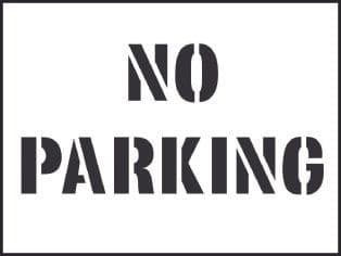 59662 Stencil kit 600x400mm - No Parking  (600x400mm) Safety Sign