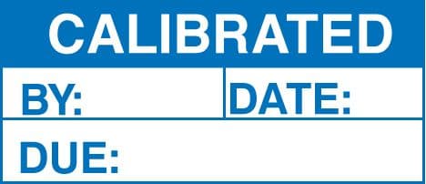 59752 100 S/A labels 50x20 calibrated  (50x20mm) Safety Sign